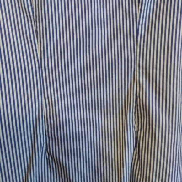 Talbot's blue and white striped tunic top size small - Picture 4 of 10